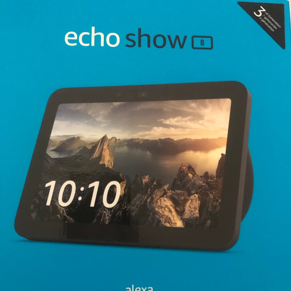 Black Portable Tablet with Smart Display and Audio Features
